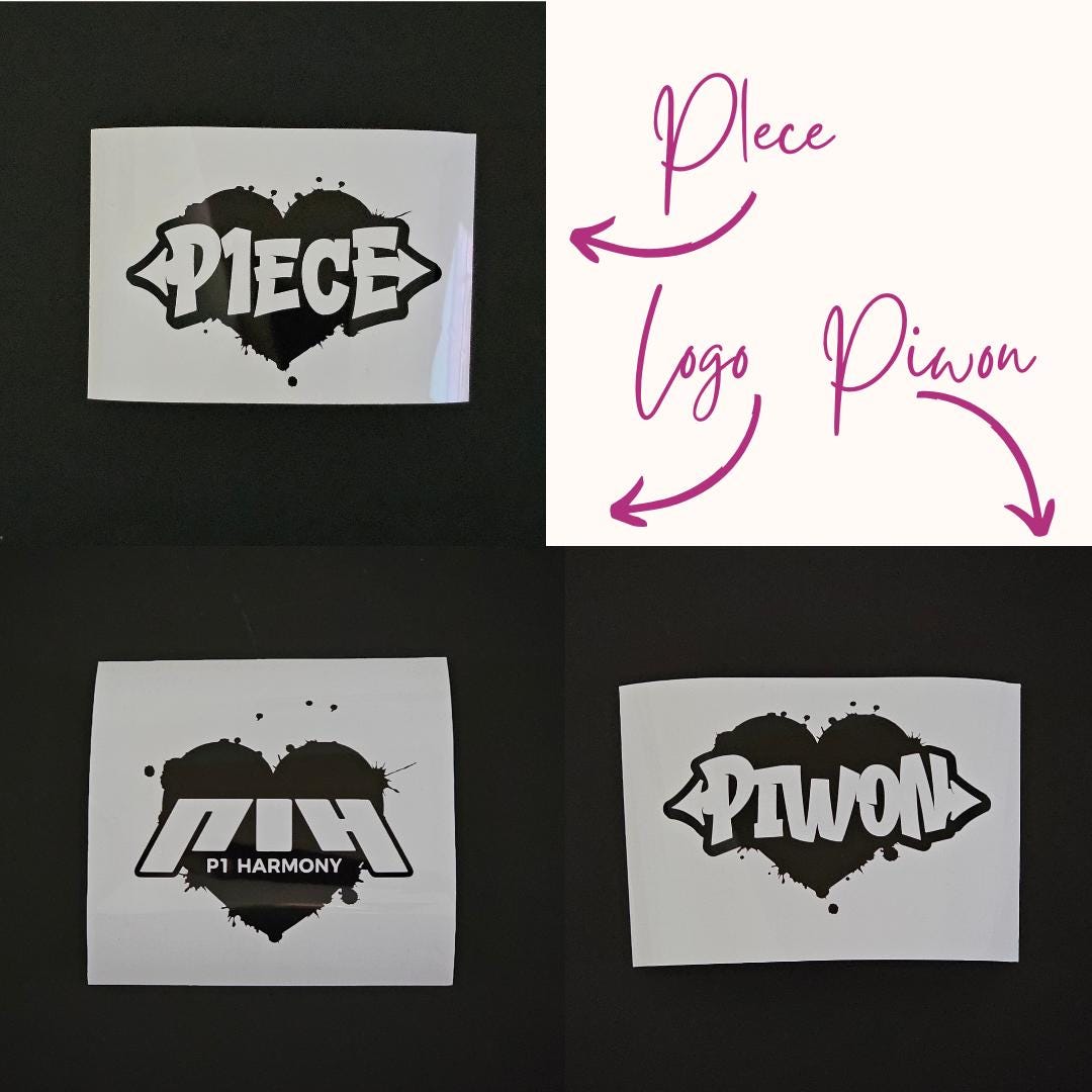 P1Harmony Graffiti Heart Vinyl Decals