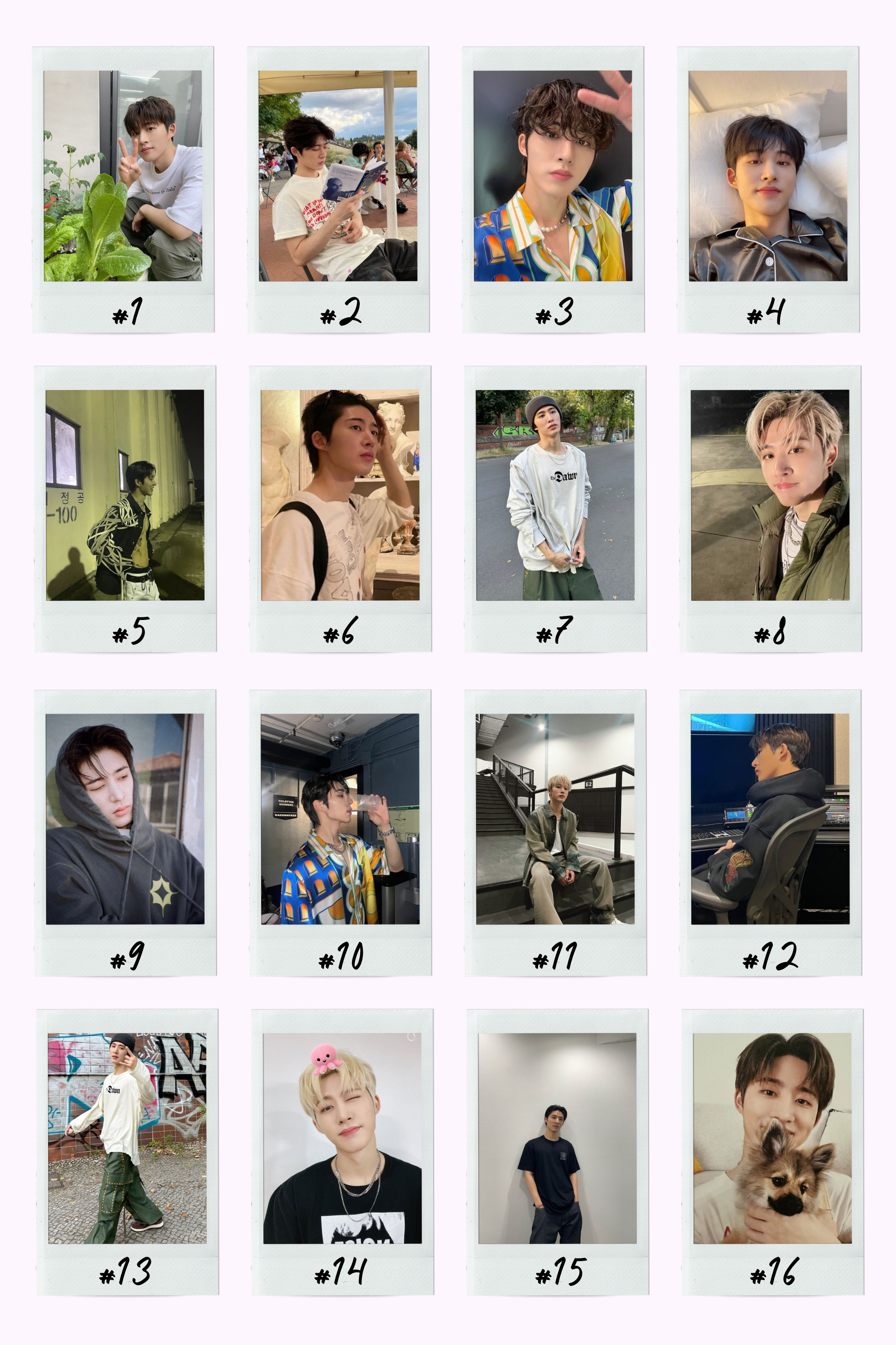 Kpop Male Soloist Boyfriend Instant Photos