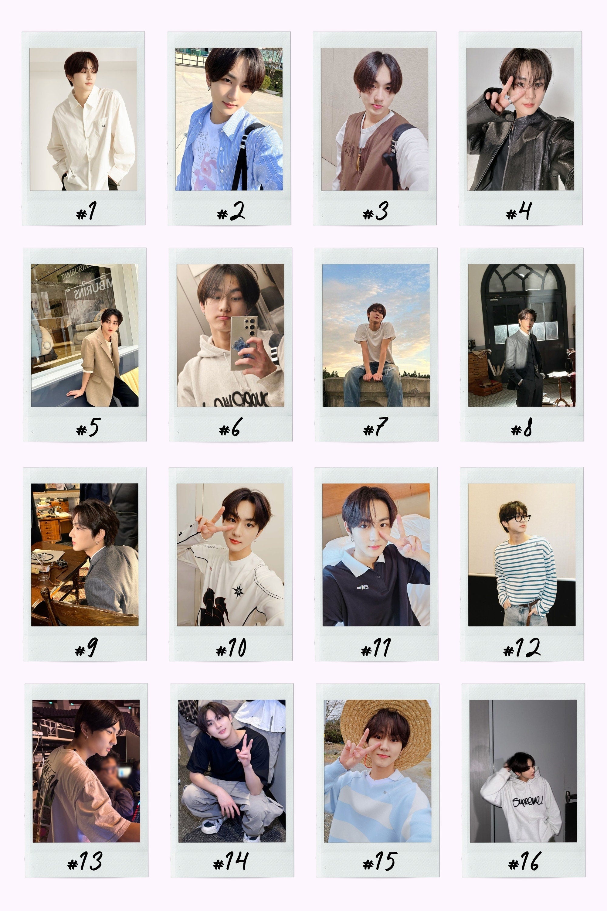 Enhypen Boyfriend Material Instant Photos