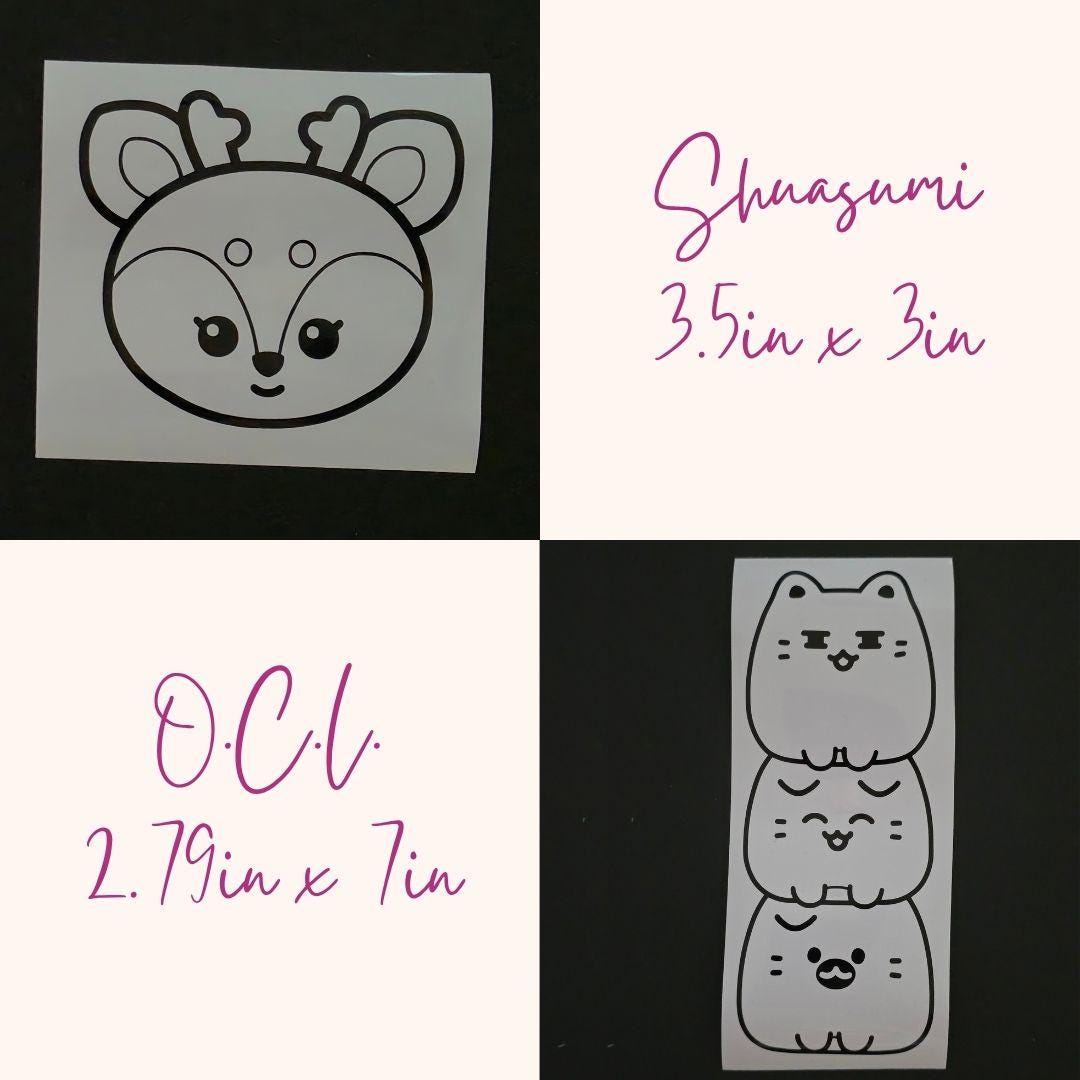 Seventeen Miniteen Character Vinyl Decals