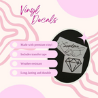 Seventeen Carat Vinyl Decals (19 Colors to Choose From!)