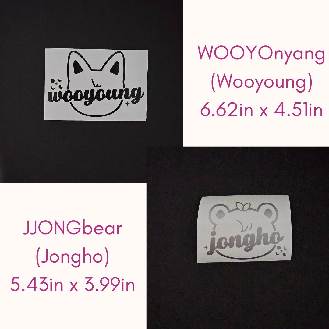 ATEEZ Aniteez Characters w/ Names Vinyl Decals