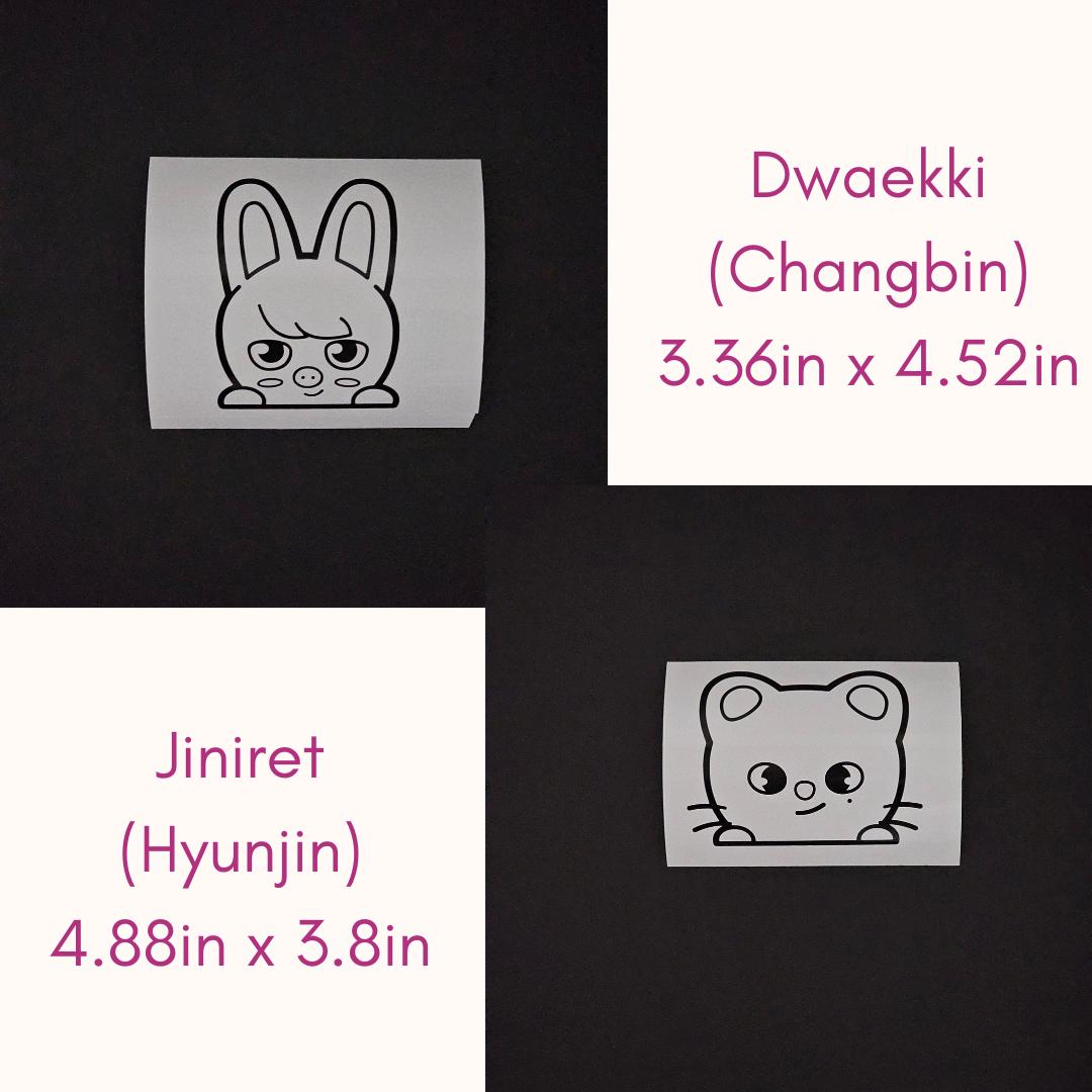 SKZOO Stray Kids Character Peeker Vinyl Decals
