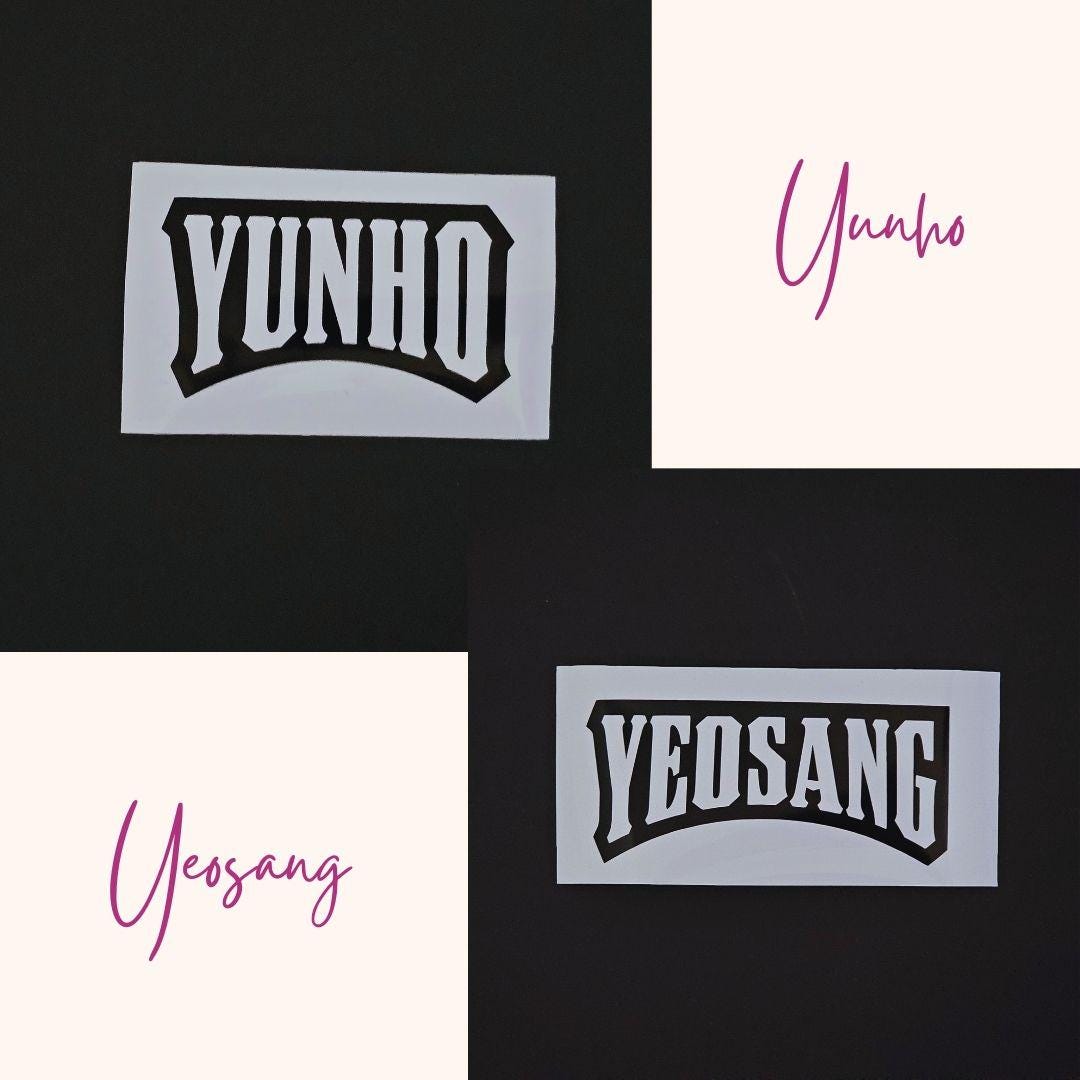 ATEEZ "Work" Style Name Vinyl Decals