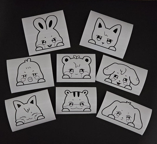 ATEEZ Aniteez Character Peeker Vinyl Decals