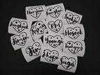 BTS Heart Vinyl Decals