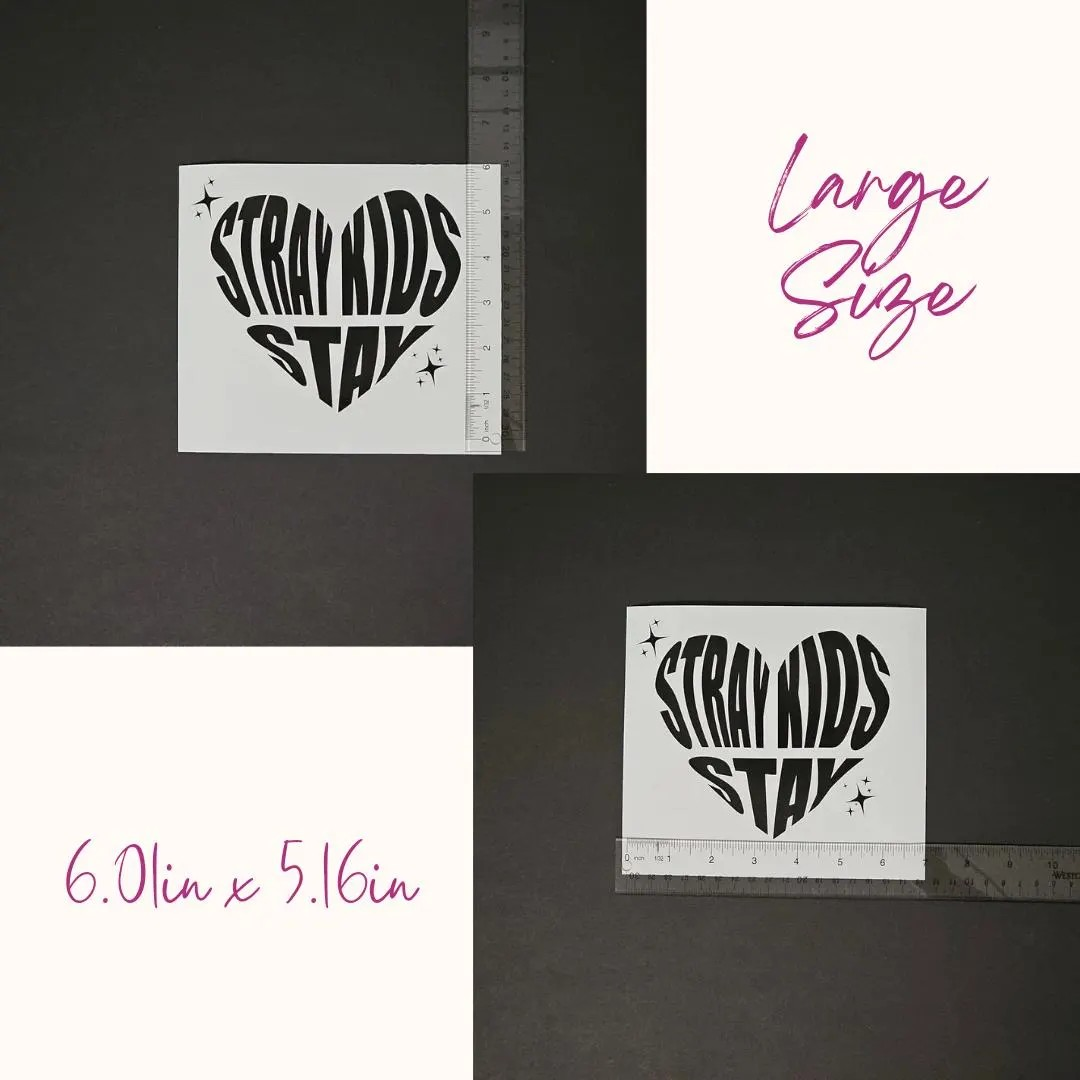 Stray/Stay Heart Vinyl Decal (19 Colors to Choose From!)