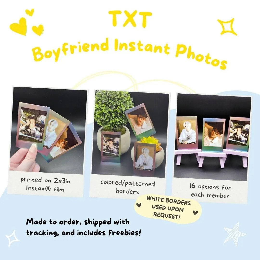 TXT Boyfriend Material Instant Photos