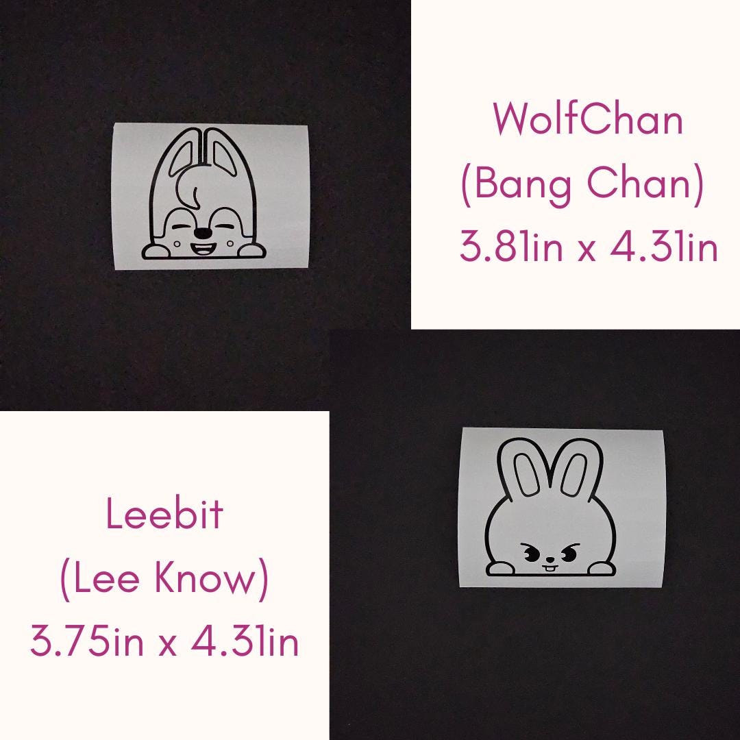 SKZOO Stray Kids Character Peeker Vinyl Decals