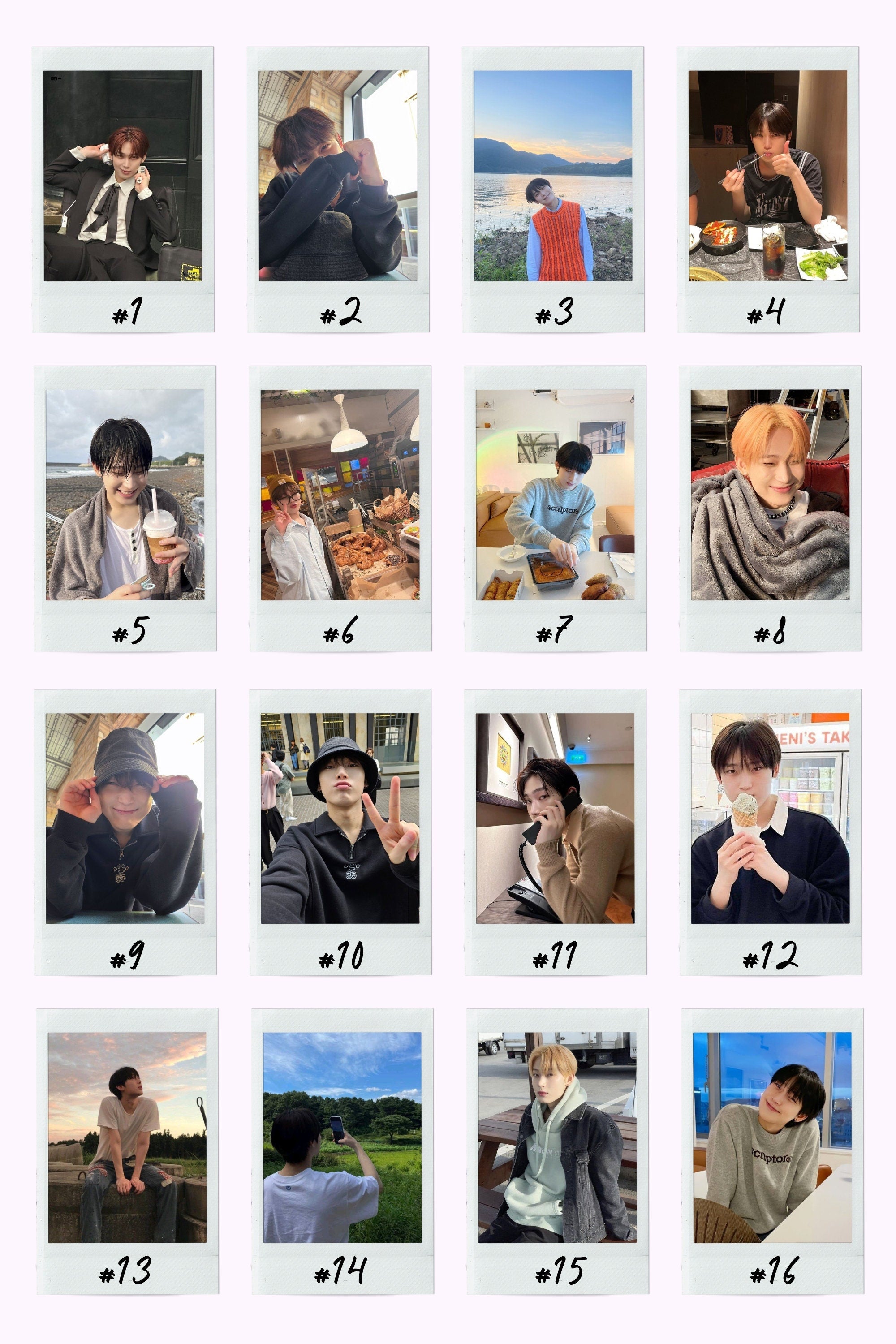 Enhypen Boyfriend Material Instant Photos