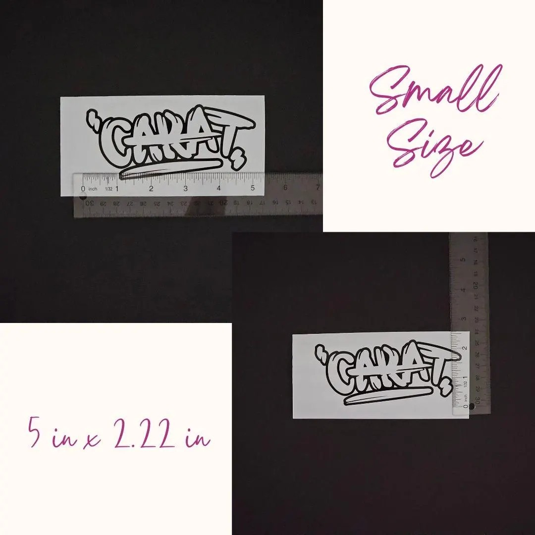 Seventeen Carat Vinyl Decal (19 Colors to Choose From!)