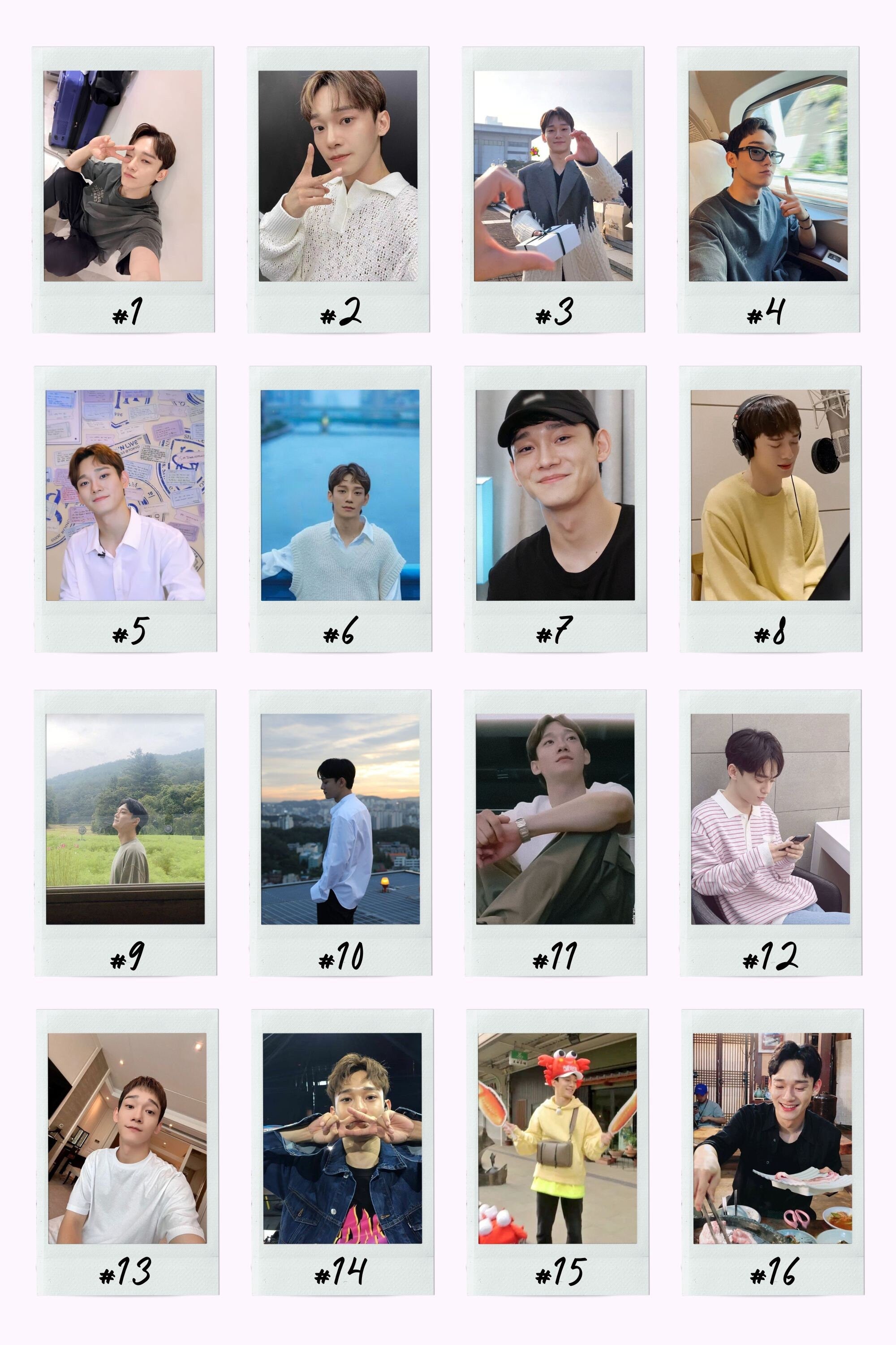 EXO Boyfriend Material Instant Photos