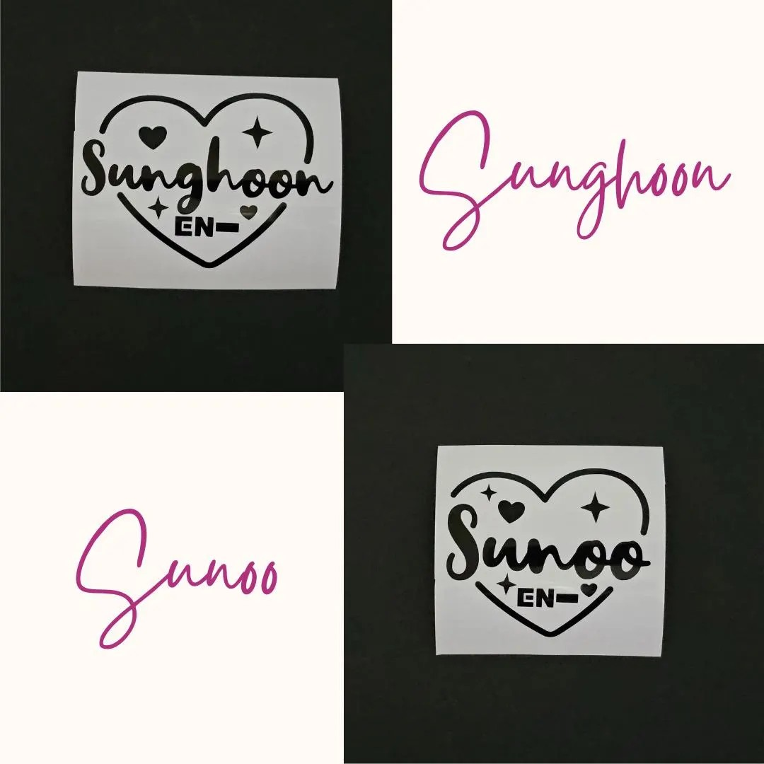 ENHYPEN Heart Vinyl Decals