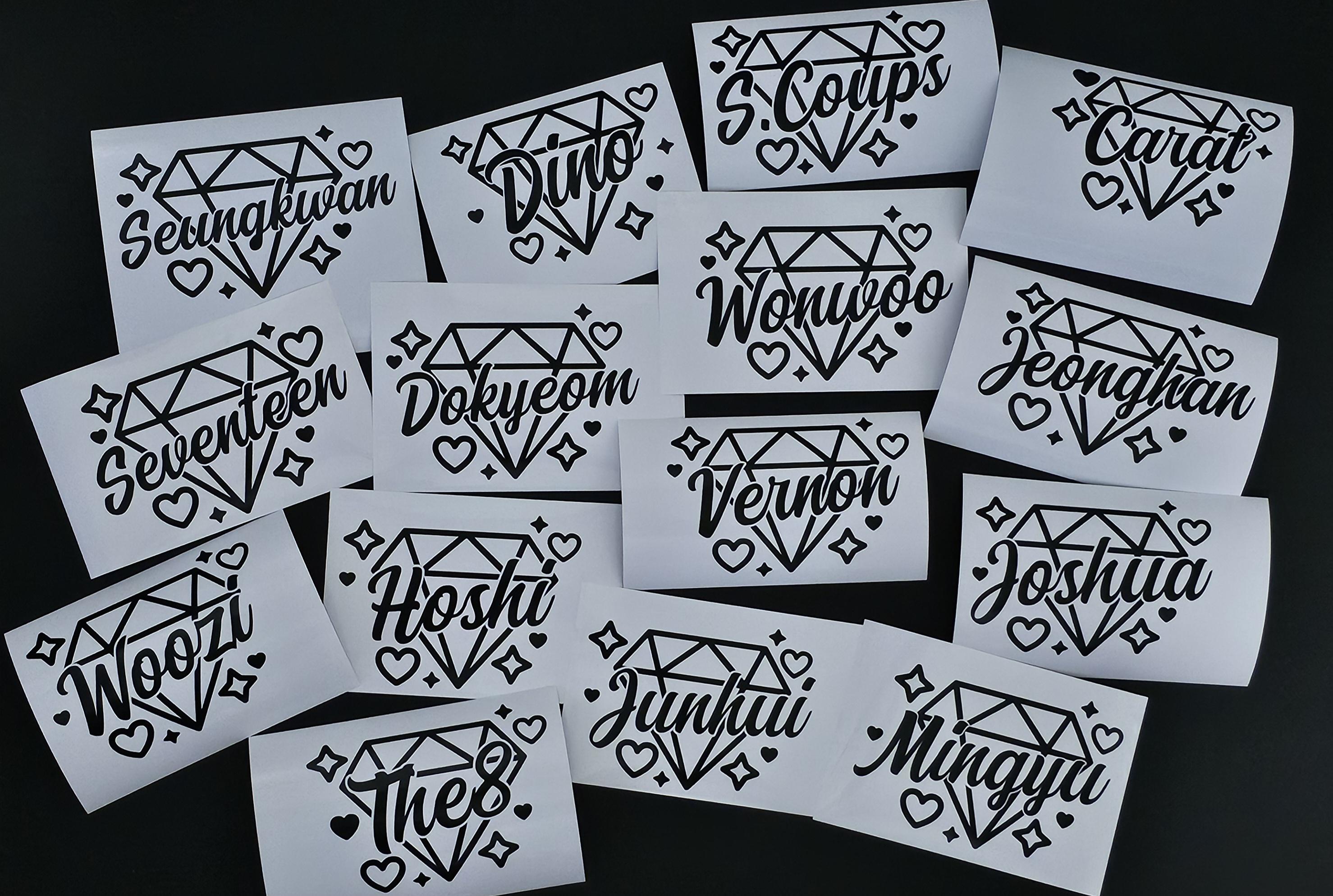 SVT Member Diamond Vinyl Decals