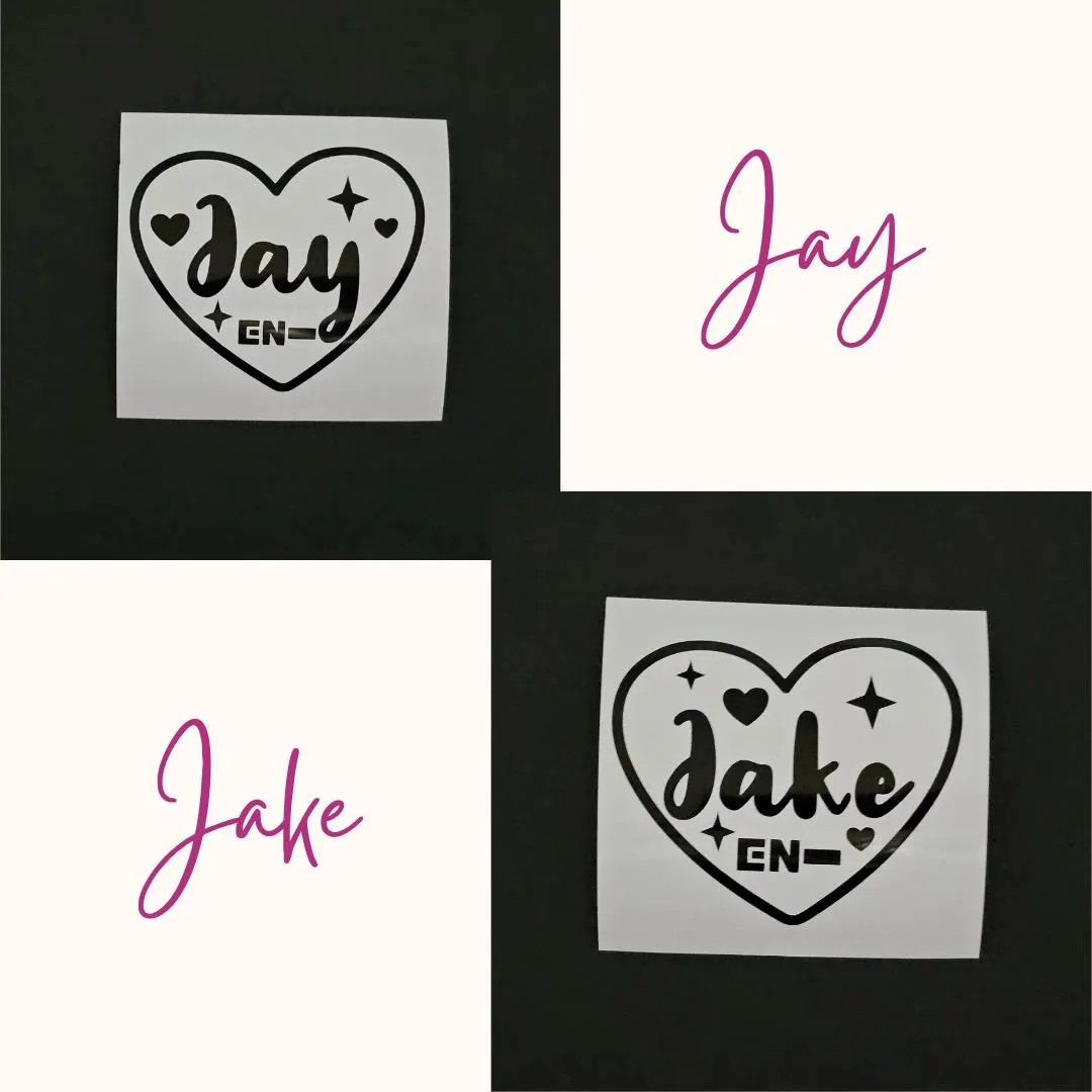 ENHYPEN Heart Vinyl Decals