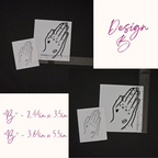 Jungkook Hand Tattoos Vinyl Decals (16 Colors to Choose From!)