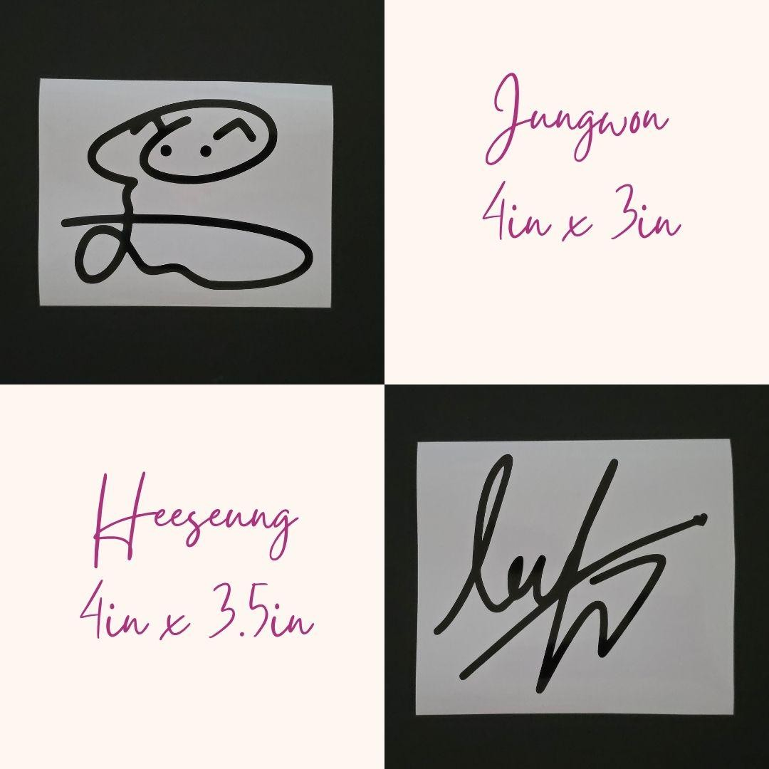 ENHYPEN Autograph Vinyl Decals (19 Colors to Choose From!)