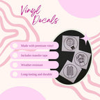 Kpop Group Lightstick Circle Decals (12 Designs to Choose From!)