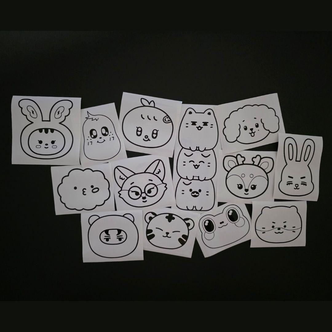 Seventeen Miniteen Character Vinyl Decals