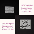 ATEEZ Aniteez Characters w/ Names Vinyl Decals