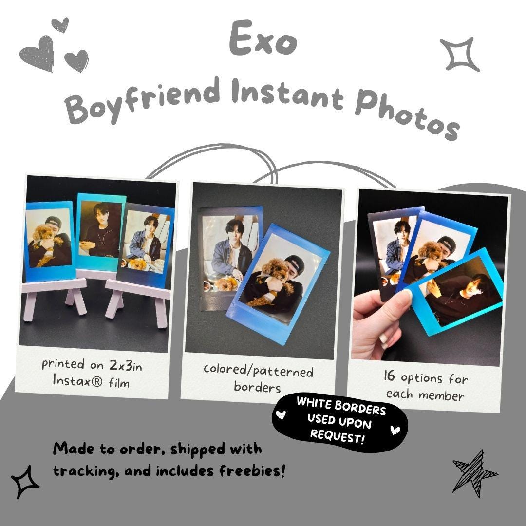 EXO Boyfriend Material Instant Photos