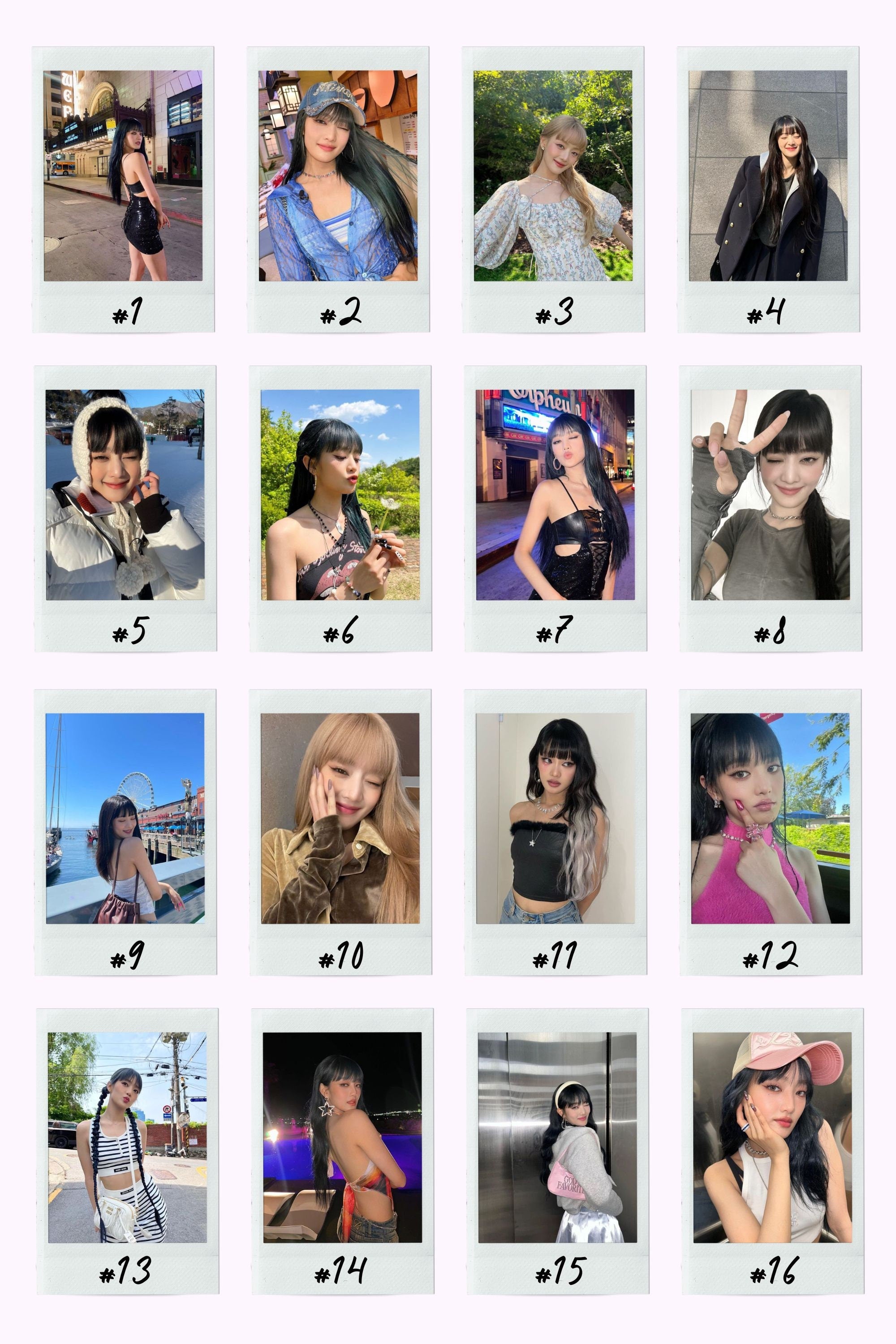 I-DLE Girlfriend Material Instant Photos