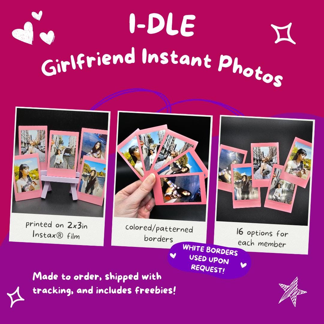 I-DLE Girlfriend Material Instant Photos