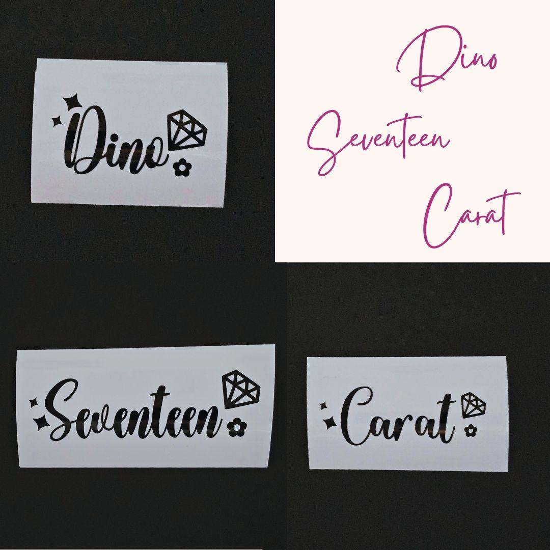 SVT Member Names Vinyl Decals (19 Colors to Choose From!)