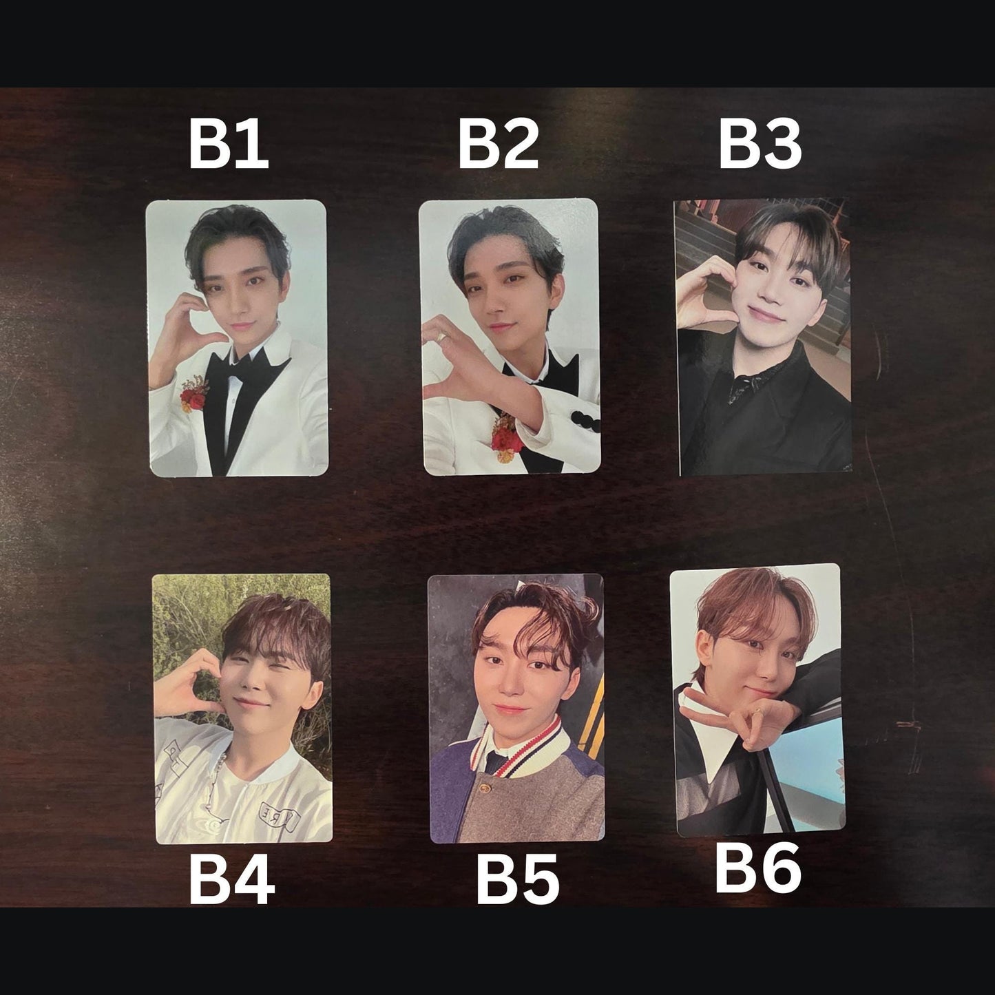 Assorted Seventeen Official Photocards (Happy Burstday, 17 Is Right Here, FML, Membership, etc.)