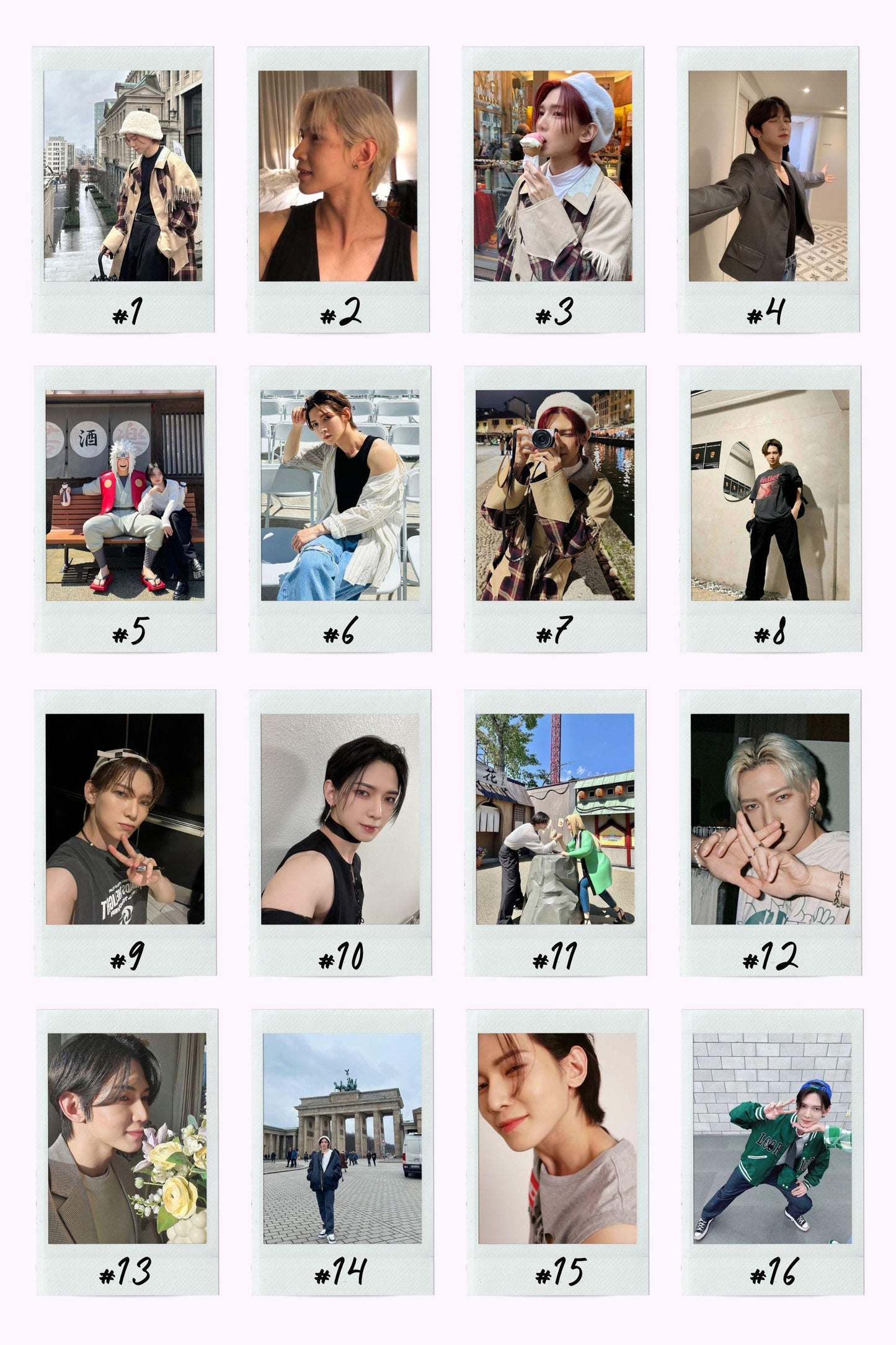 ATEEZ Boyfriend Material Instant Photos (Hyung Line)