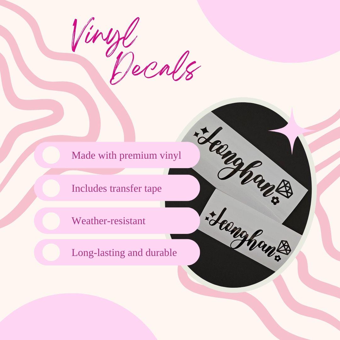 SVT Member Names Vinyl Decals (19 Colors to Choose From!)