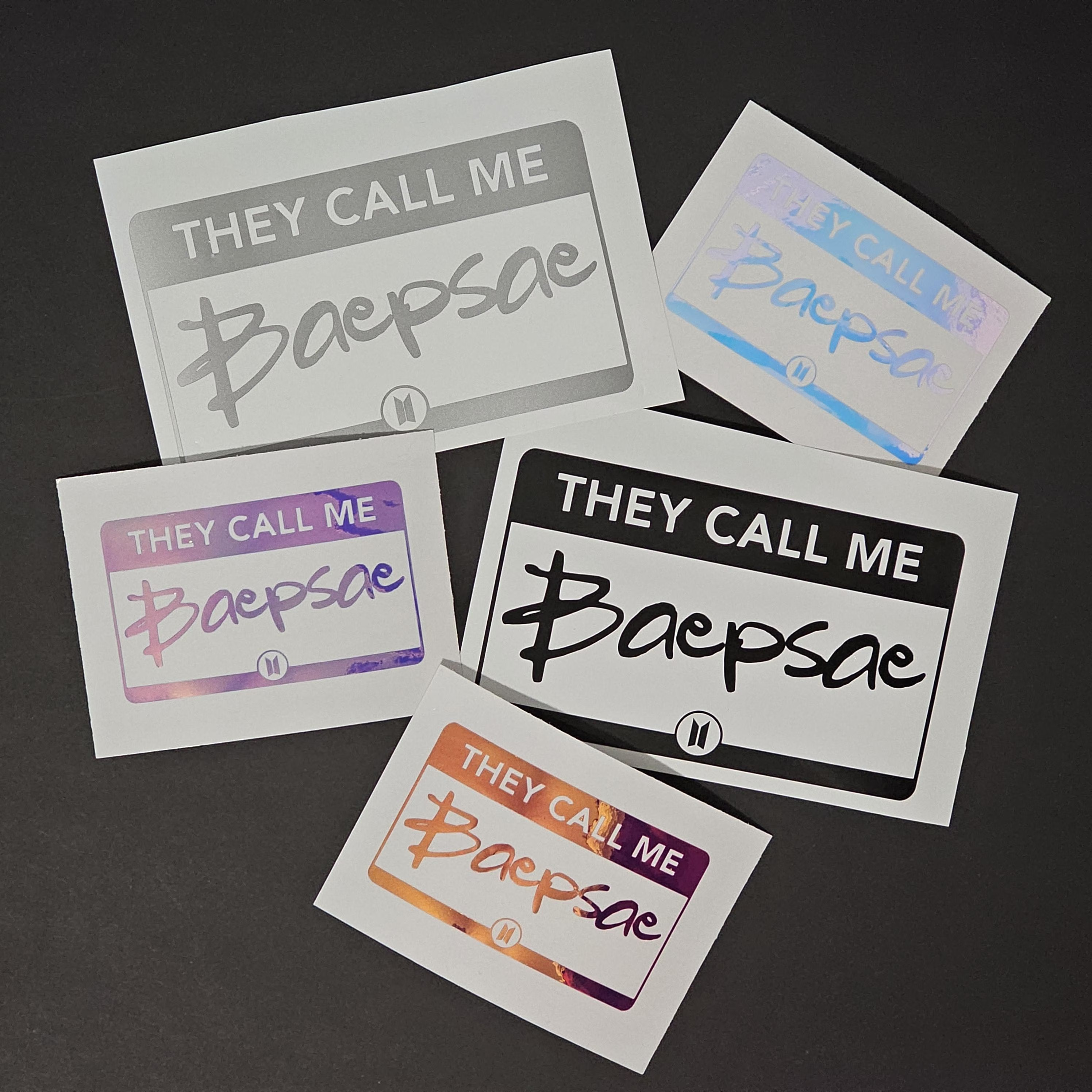 BTS Baepsae Name Tag Vinyl Decal (19 Colors to Choose From!)