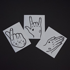 Jungkook Hand Tattoos Vinyl Decals (16 Colors to Choose From!)