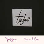 TXT Autograph Vinyl Decals (19 Colors to Choose From!)