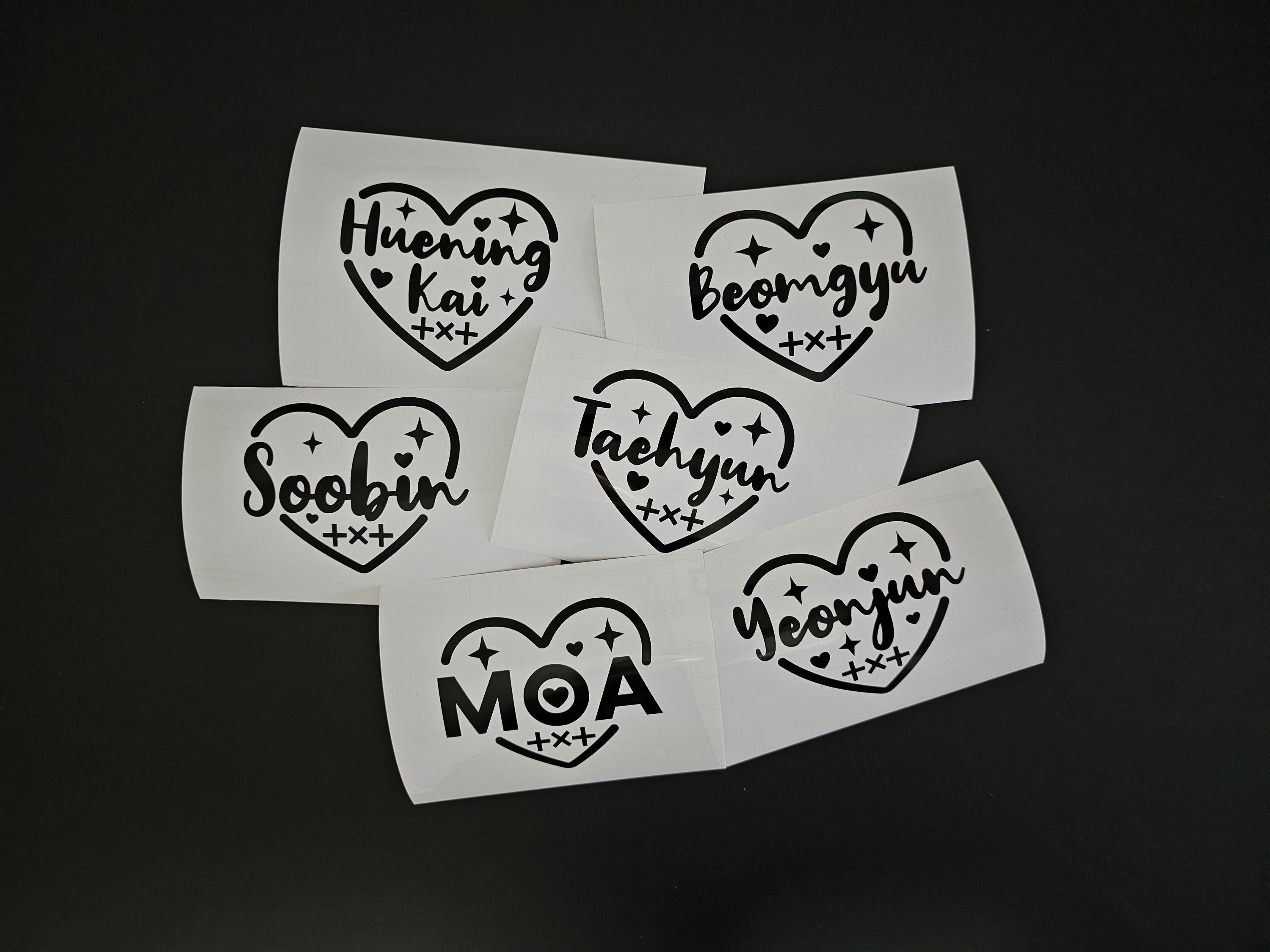 TXT Inspired Heart Vinyl Decals