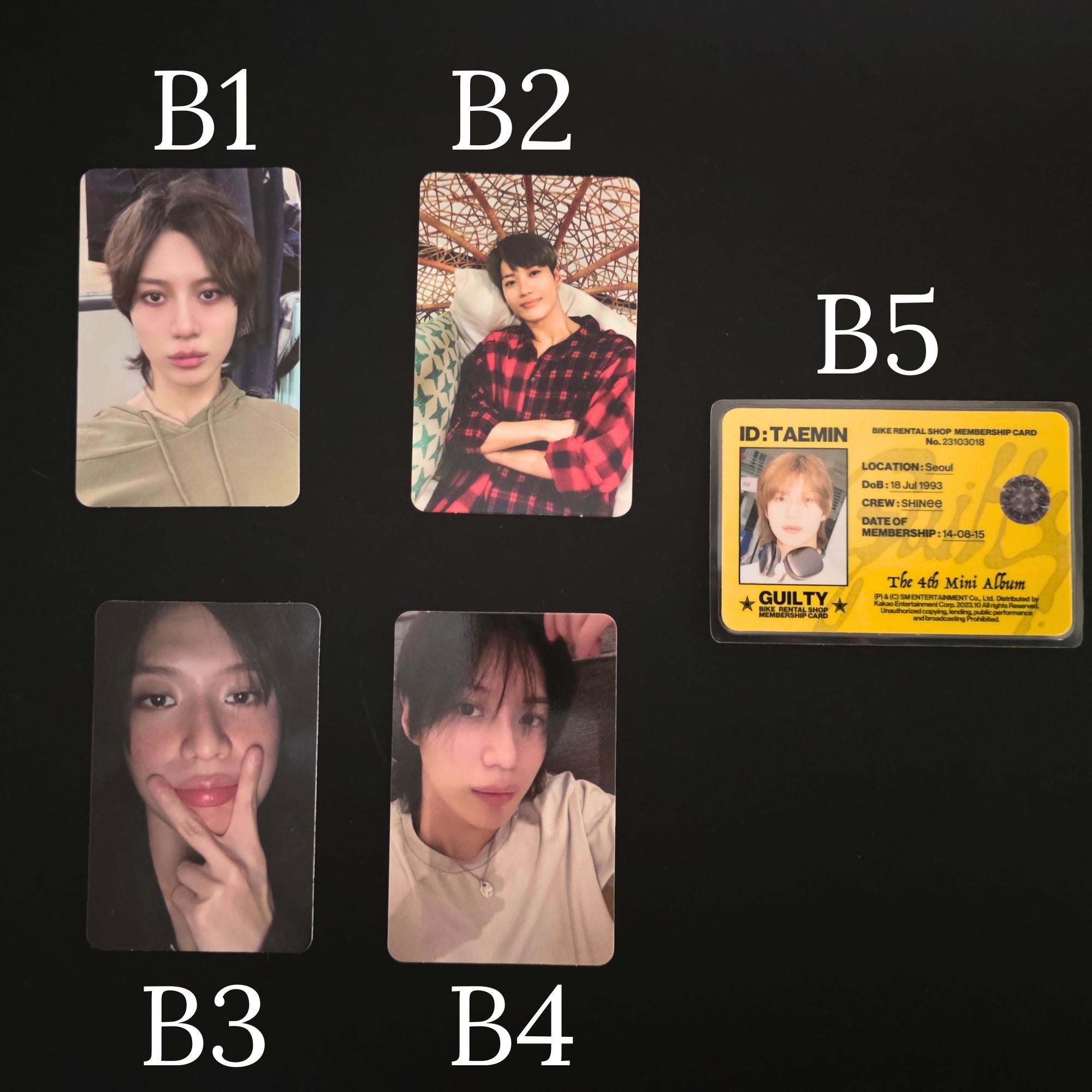 Assorted Official Kpop Photocards (Shinee, BTS, & TomorrowXTogether)