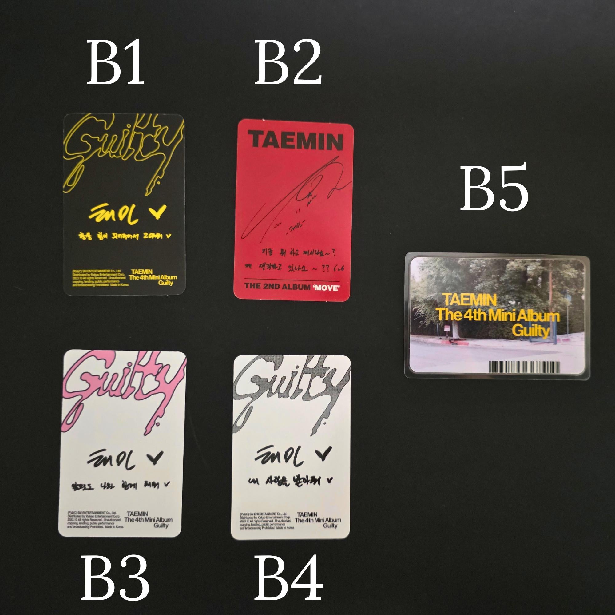 Assorted Official Kpop Photocards (Shinee, BTS, & TomorrowXTogether)
