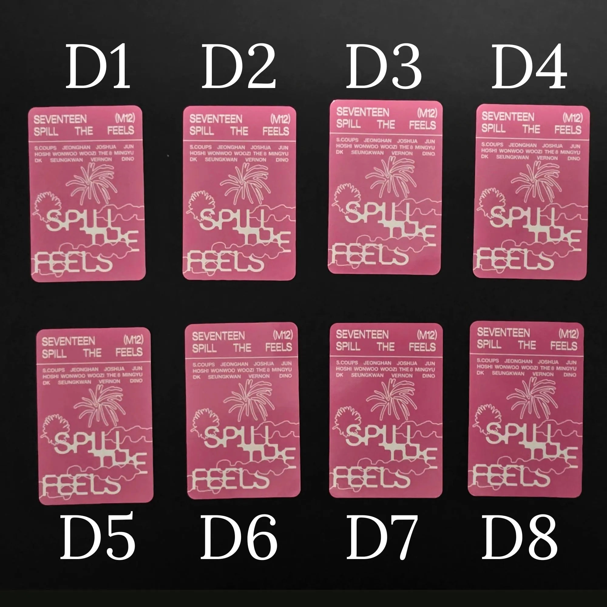 Assorted Official Seventeen Kpop Photocards