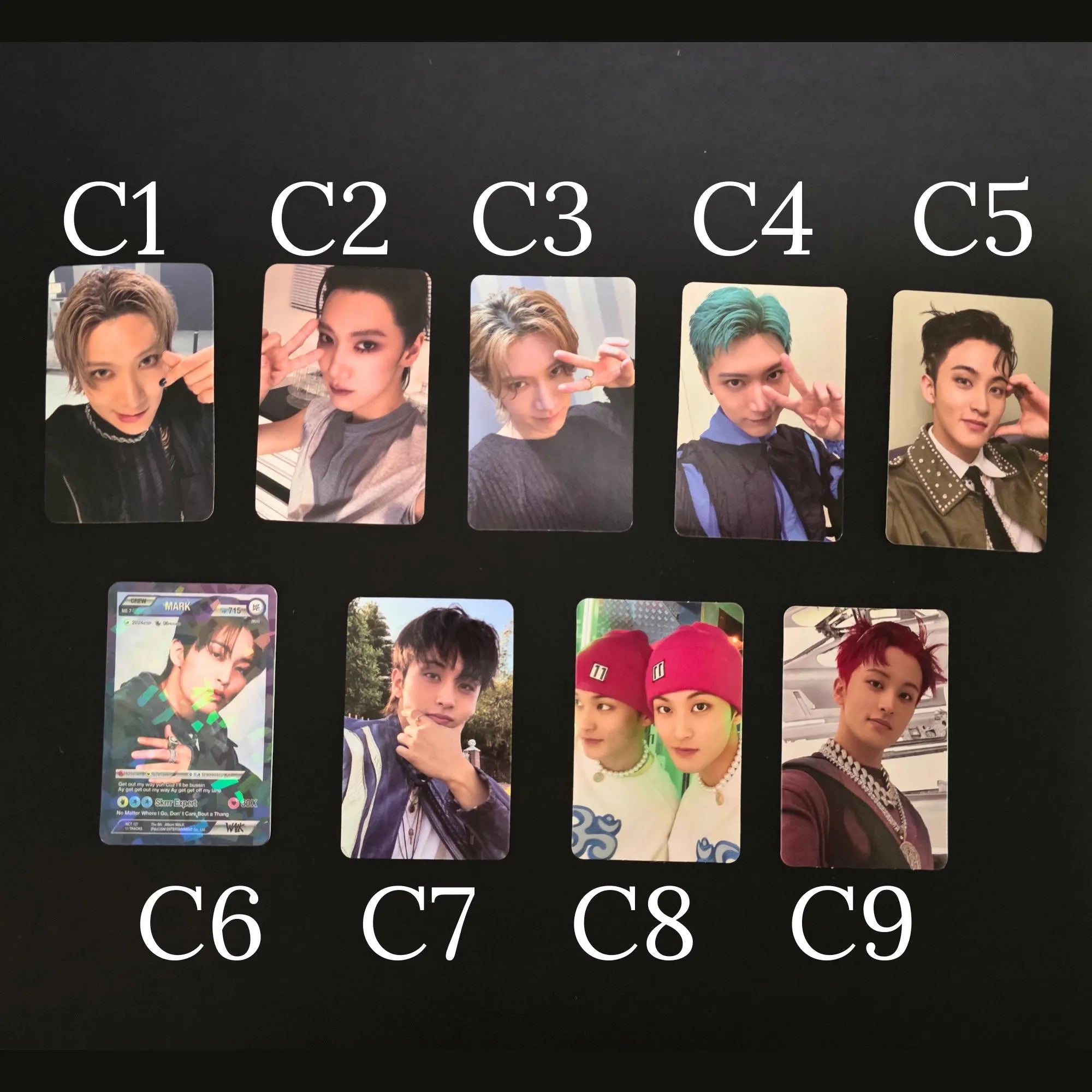 Assorted Official NCT Kpop Photocards (127, Dream, & WayV)