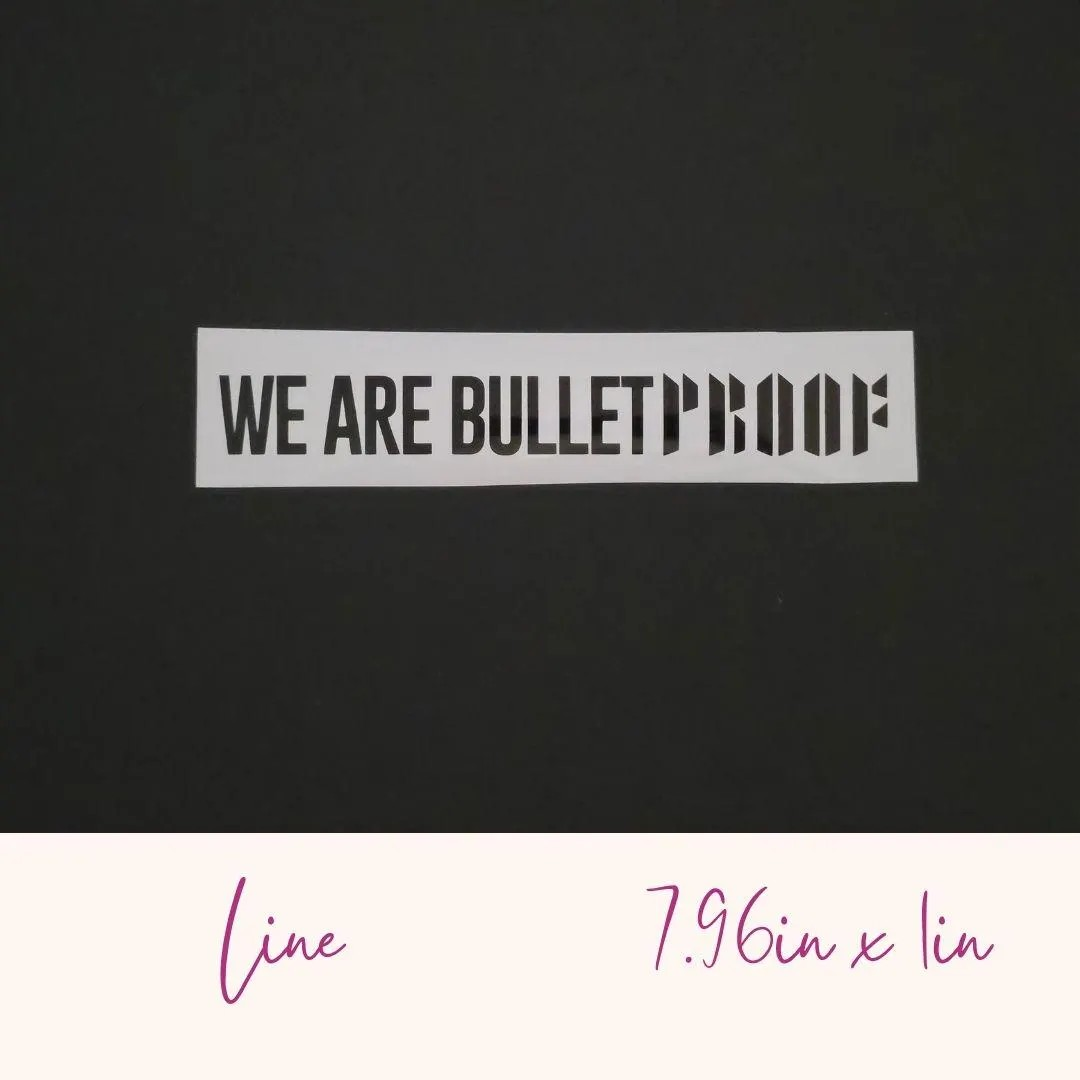 BTS "Proof" Album Vinyl Decals (19 Colors to Choose From!)