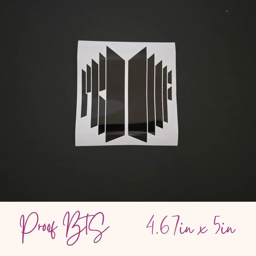 BTS "Proof" Album Vinyl Decals (19 Colors to Choose From!)