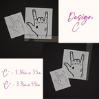 Jungkook Hand Tattoos Vinyl Decals (16 Colors to Choose From!)