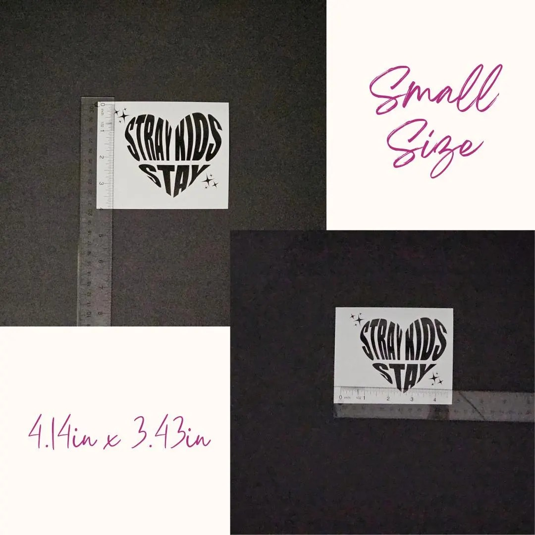 Stray/Stay Heart Vinyl Decal (19 Colors to Choose From!)
