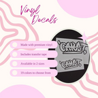 Seventeen Carat Vinyl Decal (19 Colors to Choose From!)