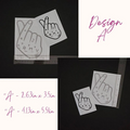 Jungkook Hand Tattoos Vinyl Decals (16 Colors to Choose From!)