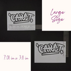 Seventeen Carat Vinyl Decal (19 Colors to Choose From!)