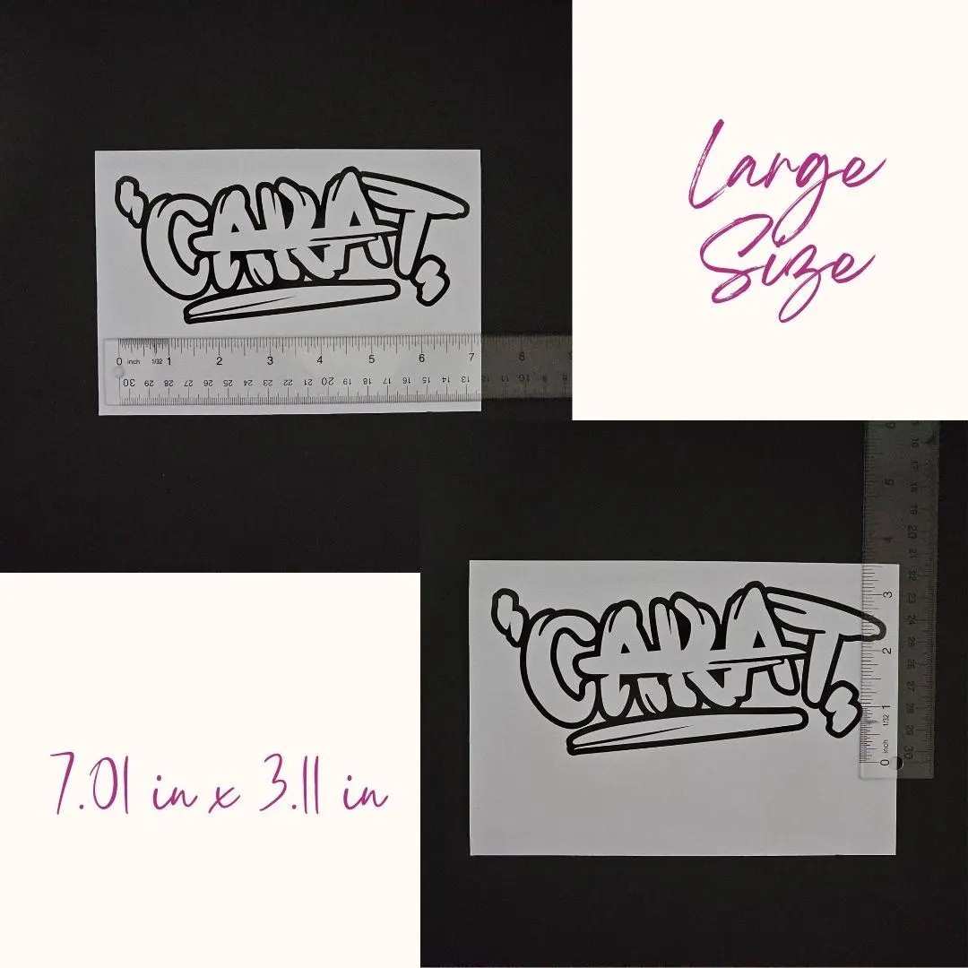 Seventeen Carat Vinyl Decal (19 Colors to Choose From!)
