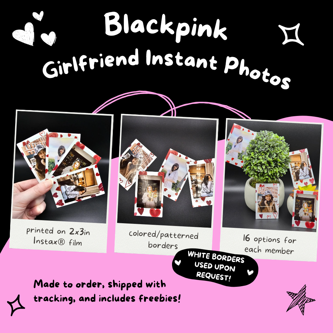 Blackpink Girlfriend Material Instant Photos