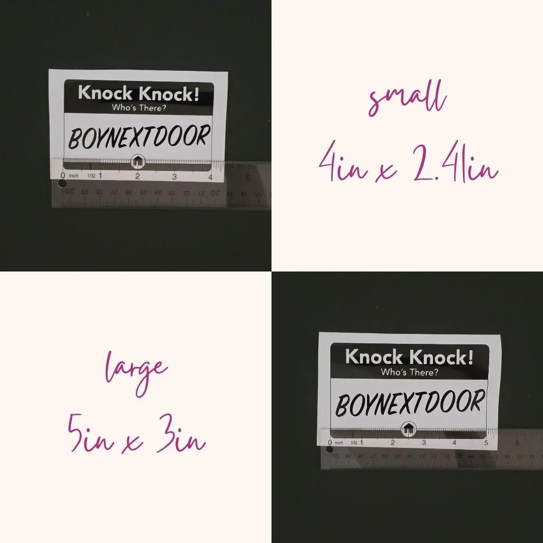 Boy Next Door Vinyl Decals (19 Colors to Choose From!)