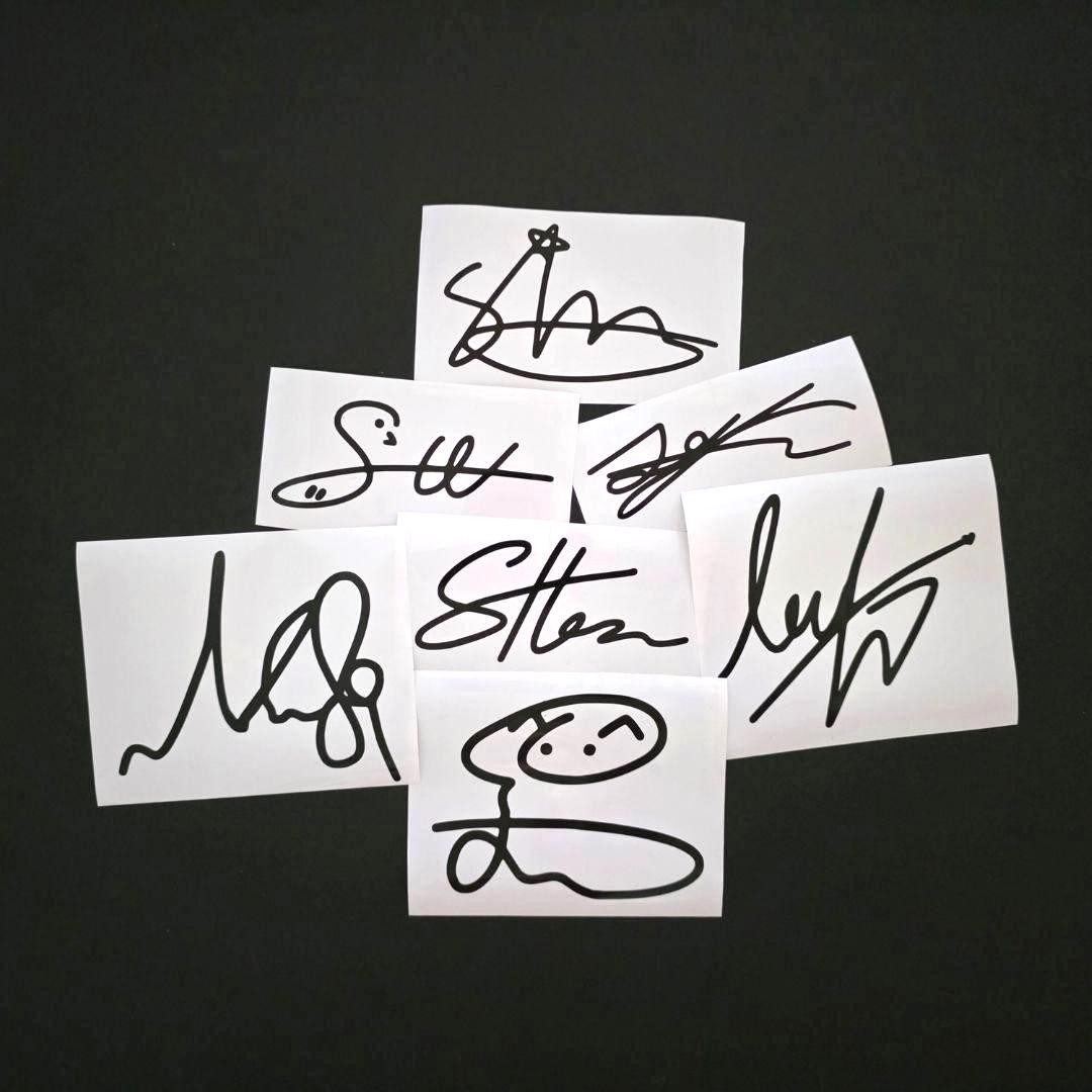 ENHYPEN Autograph Vinyl Decals (19 Colors to Choose From!)